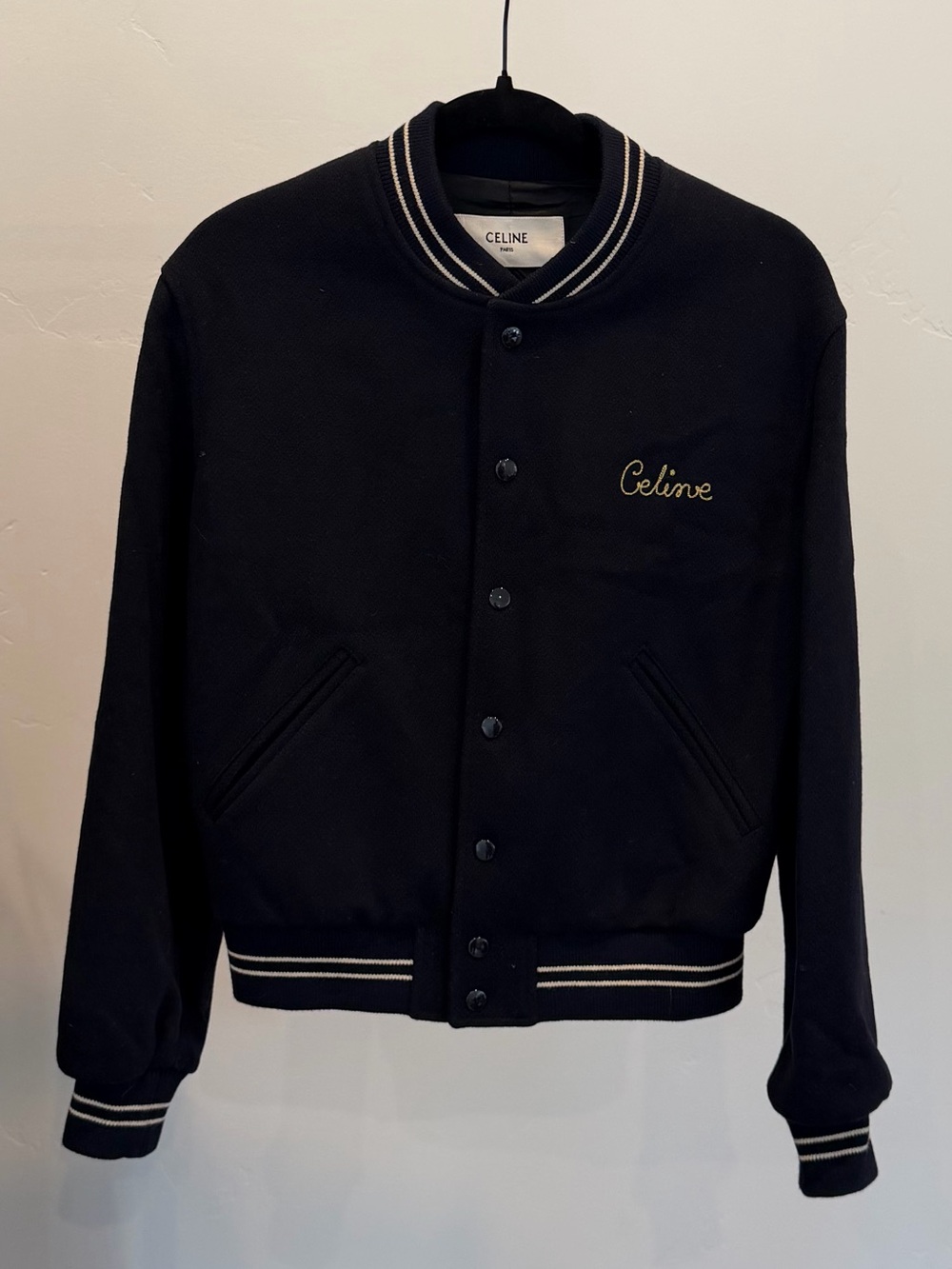 Celine Varsity Jacket Navy Size 38